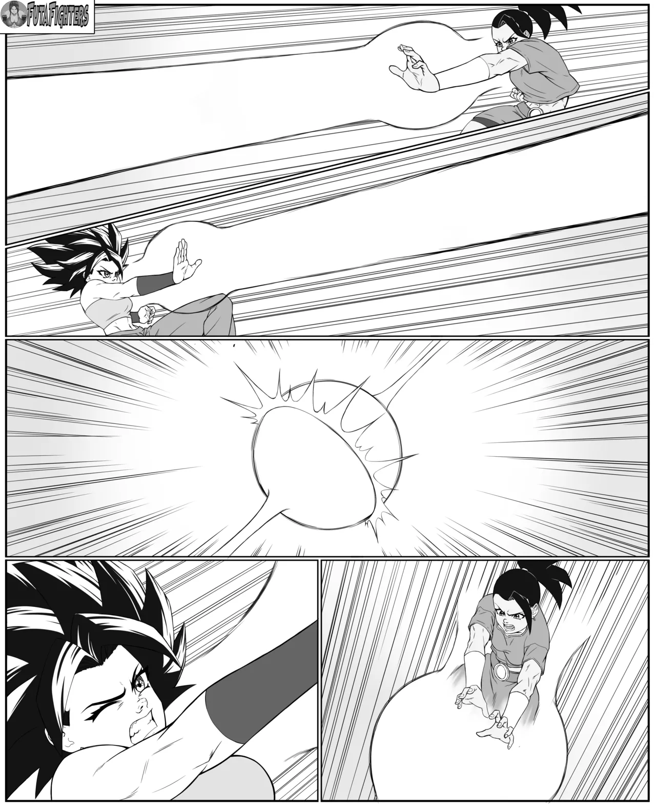 Caulifla vs Kale FutaFighters ongoing page 11 full