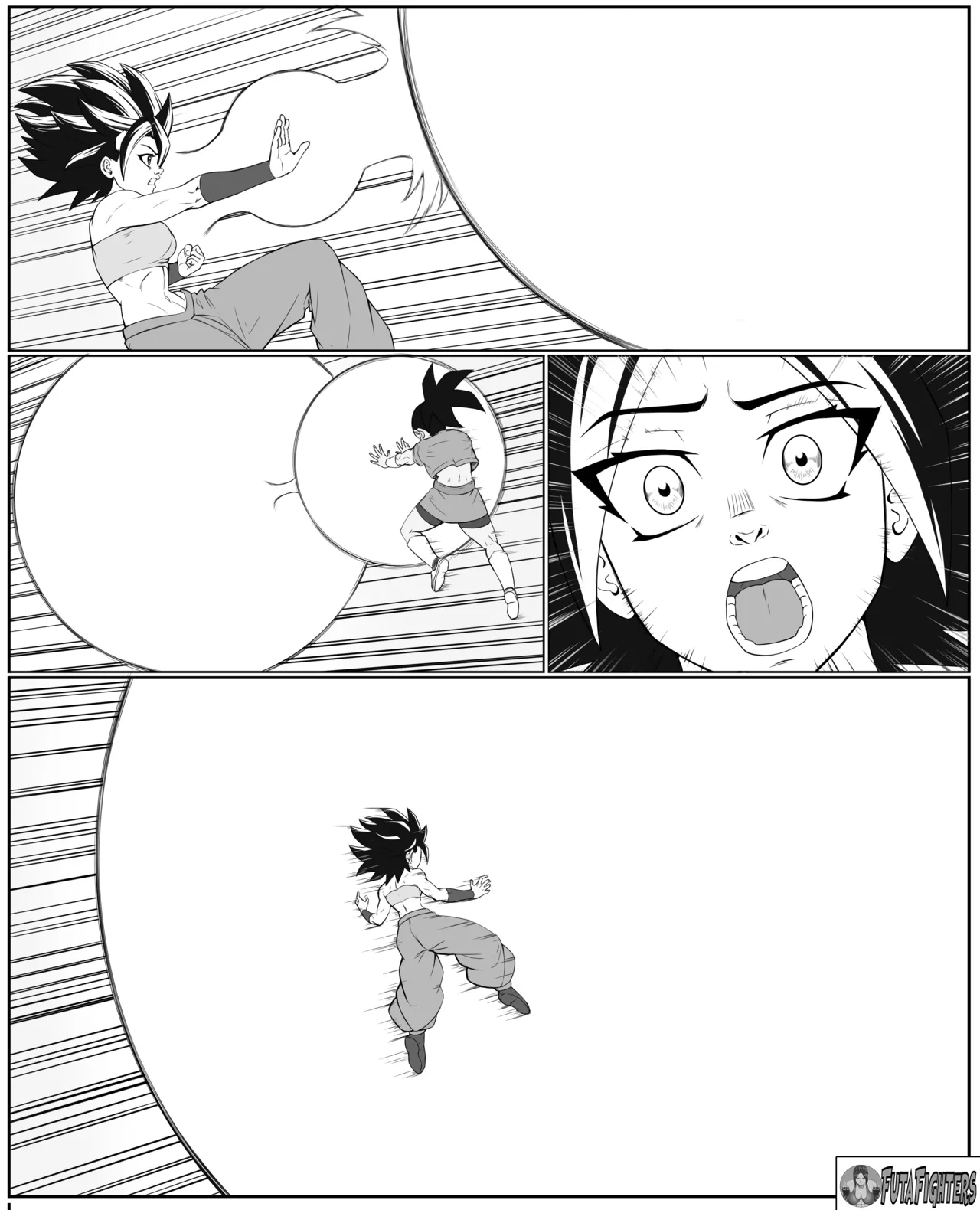 Caulifla vs Kale FutaFighters ongoing page 12 full