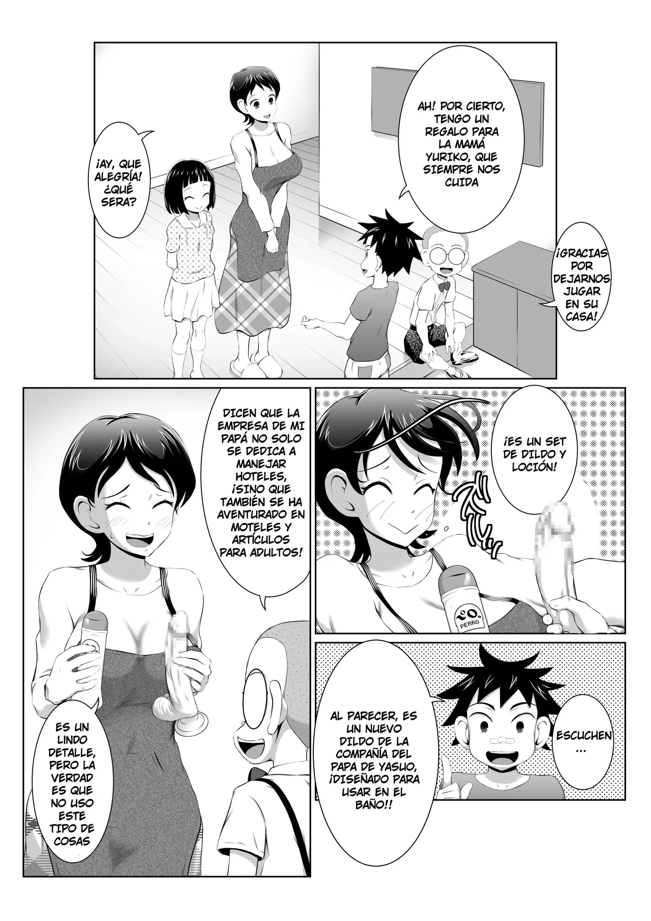 Yuriko Mama no Sukebe Yuudou Sex Mission!｜¡La Misión de Inducción Lasciva de Yuriko Mama! page 4 full