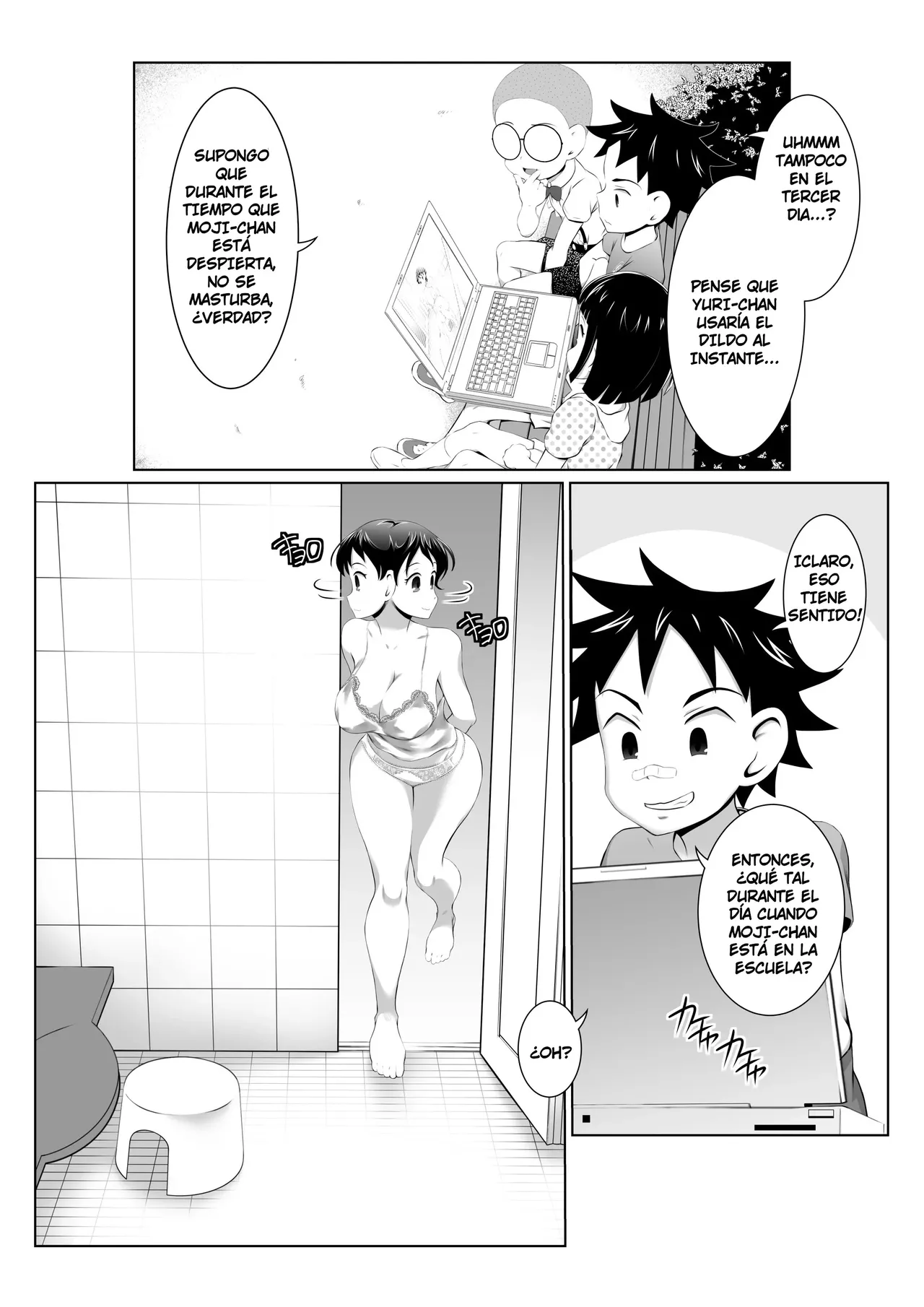 Yuriko Mama no Sukebe Yuudou Sex Mission!｜¡La Misión de Inducción Lasciva de Yuriko Mama! page 9 full