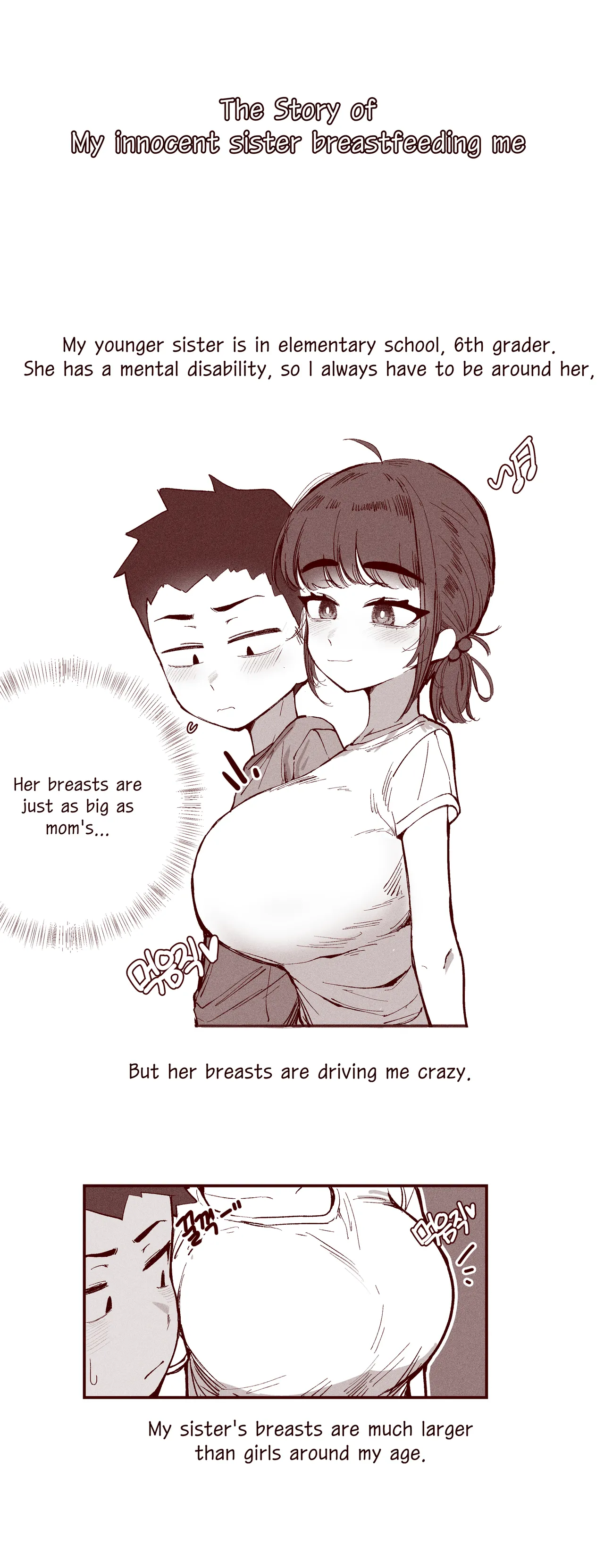 The Story of my innocent sister breastfeeding me page 1 full