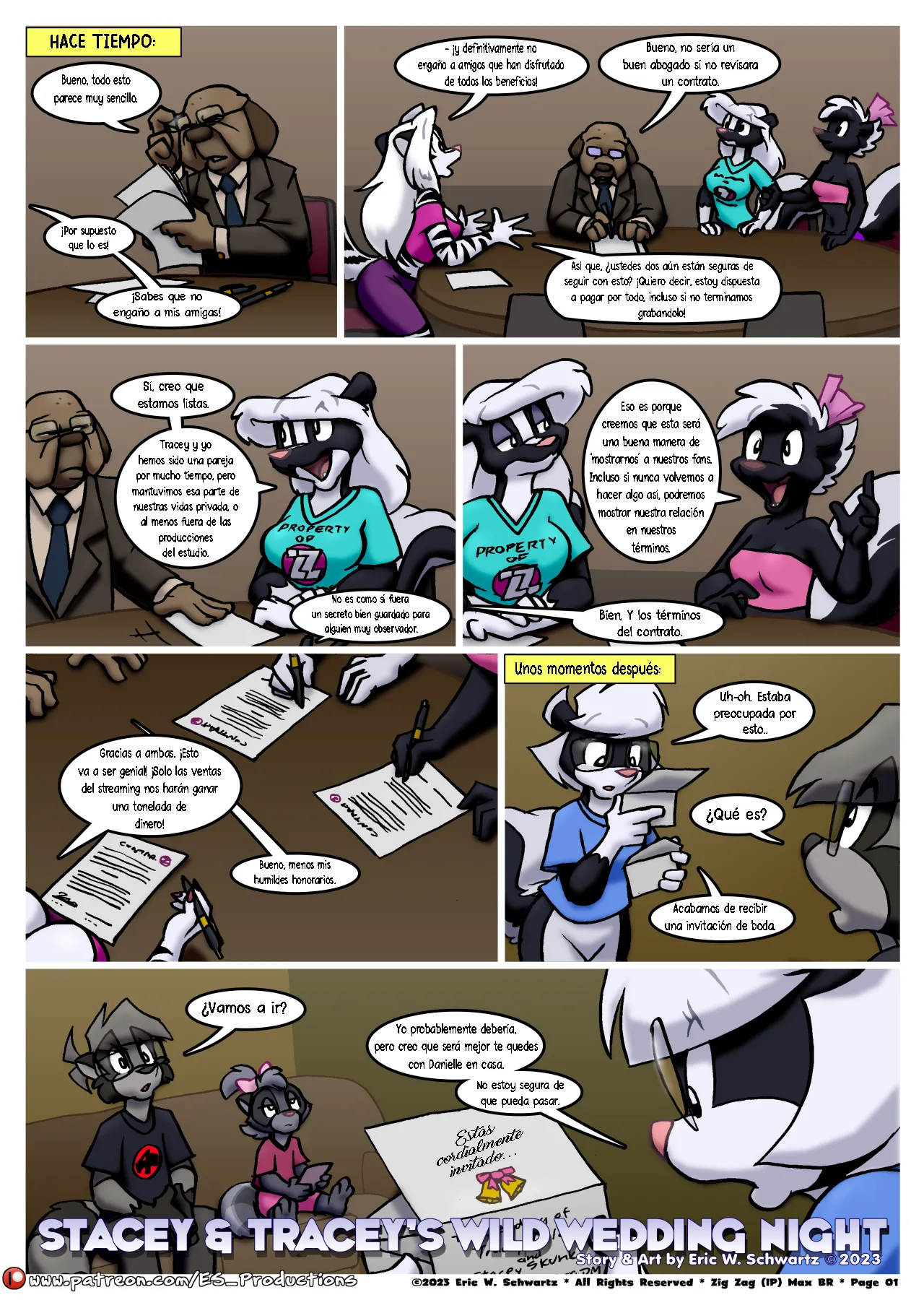 Stacey & Tracey's Wild Wedding Night page 2 full