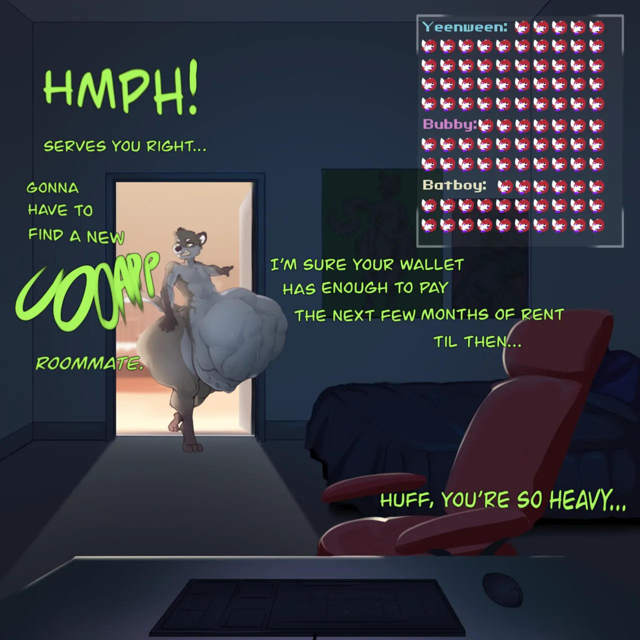 Gamer Roomate page 5 full