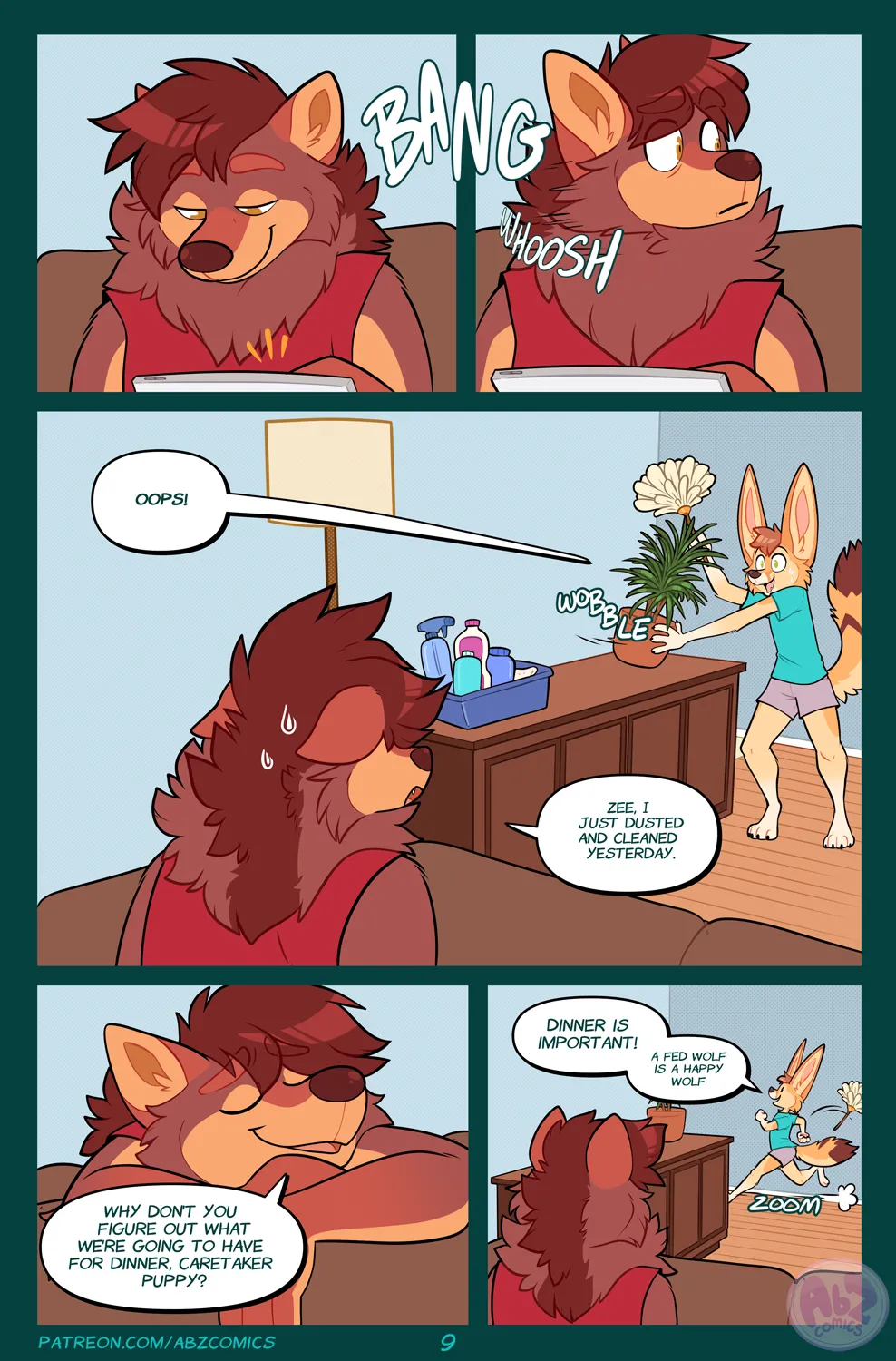 Caretaker Zee / Ash's Night In + BONUS page 11 full