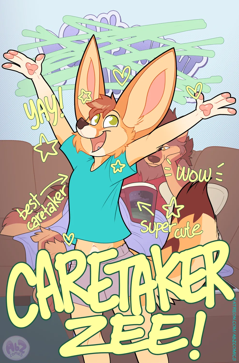 Caretaker Zee / Ash's Night In + BONUS page 4 full