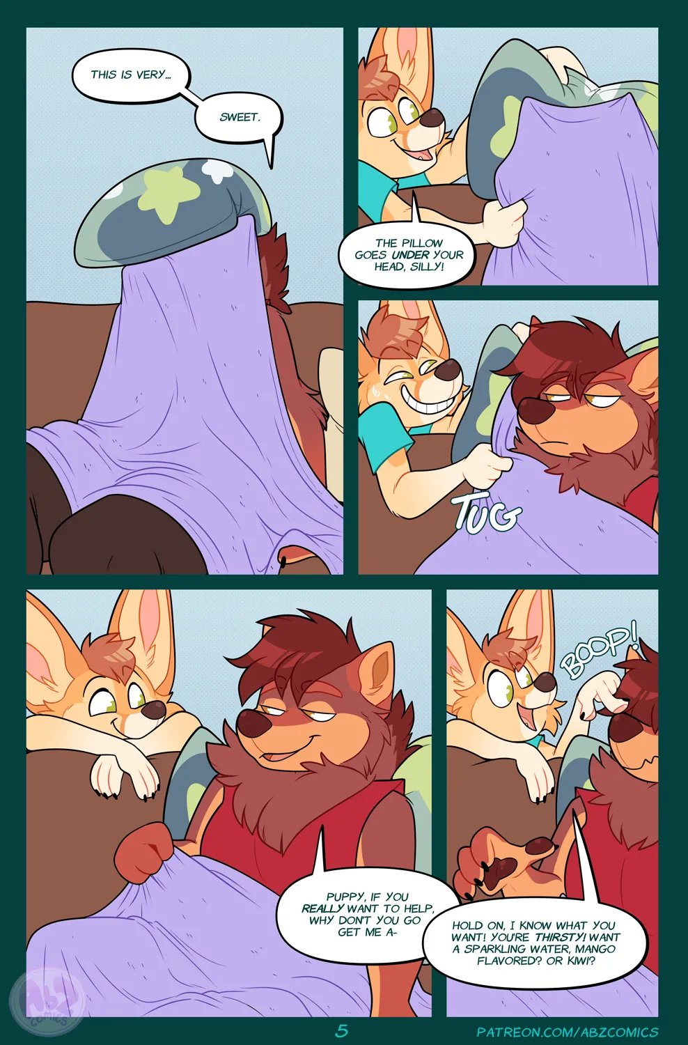 Caretaker Zee / Ash's Night In + BONUS page 7 full