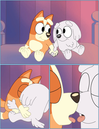 [Omatic] Bingo and Lila (Bluey) cover