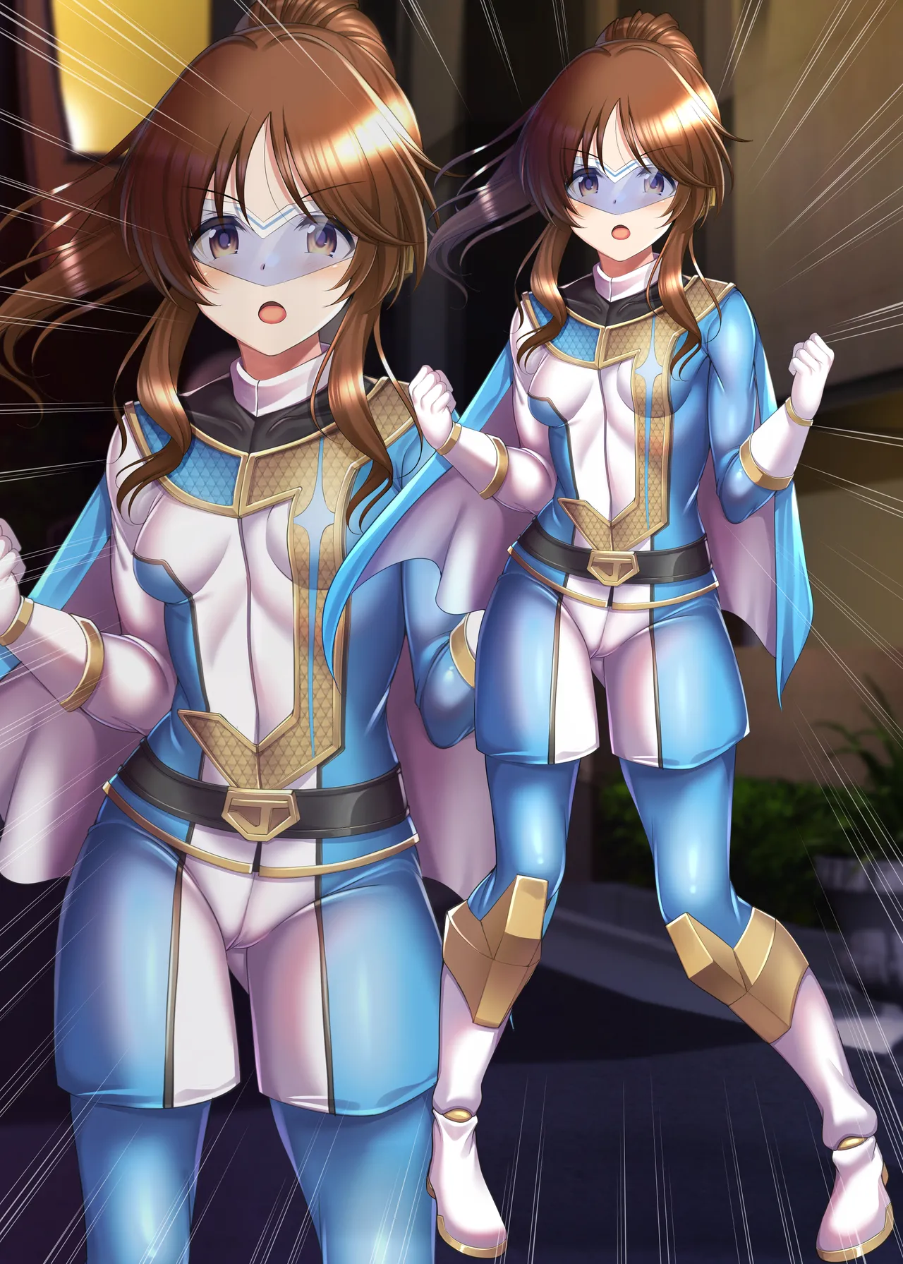 バーニング・バスターズに加入した藍子が敗北してしまう絵 page 4 full