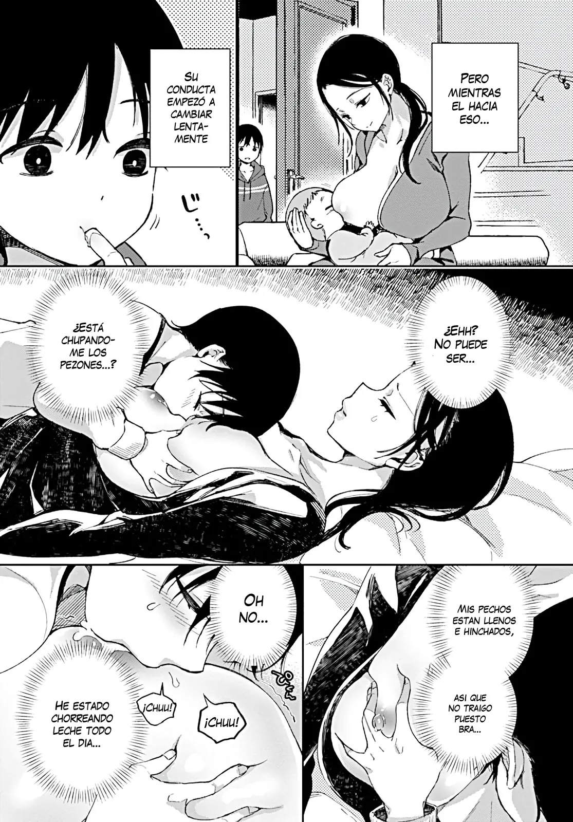 Jitsubo no Kyonyuu o Musaboru Shota wa Aijou to Bonyuu o Sosogareru | Pouring love and breast milk into the shota who craves his mother’s big breasts page 3 full