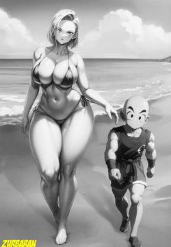 Android 18 x Master Roshi
