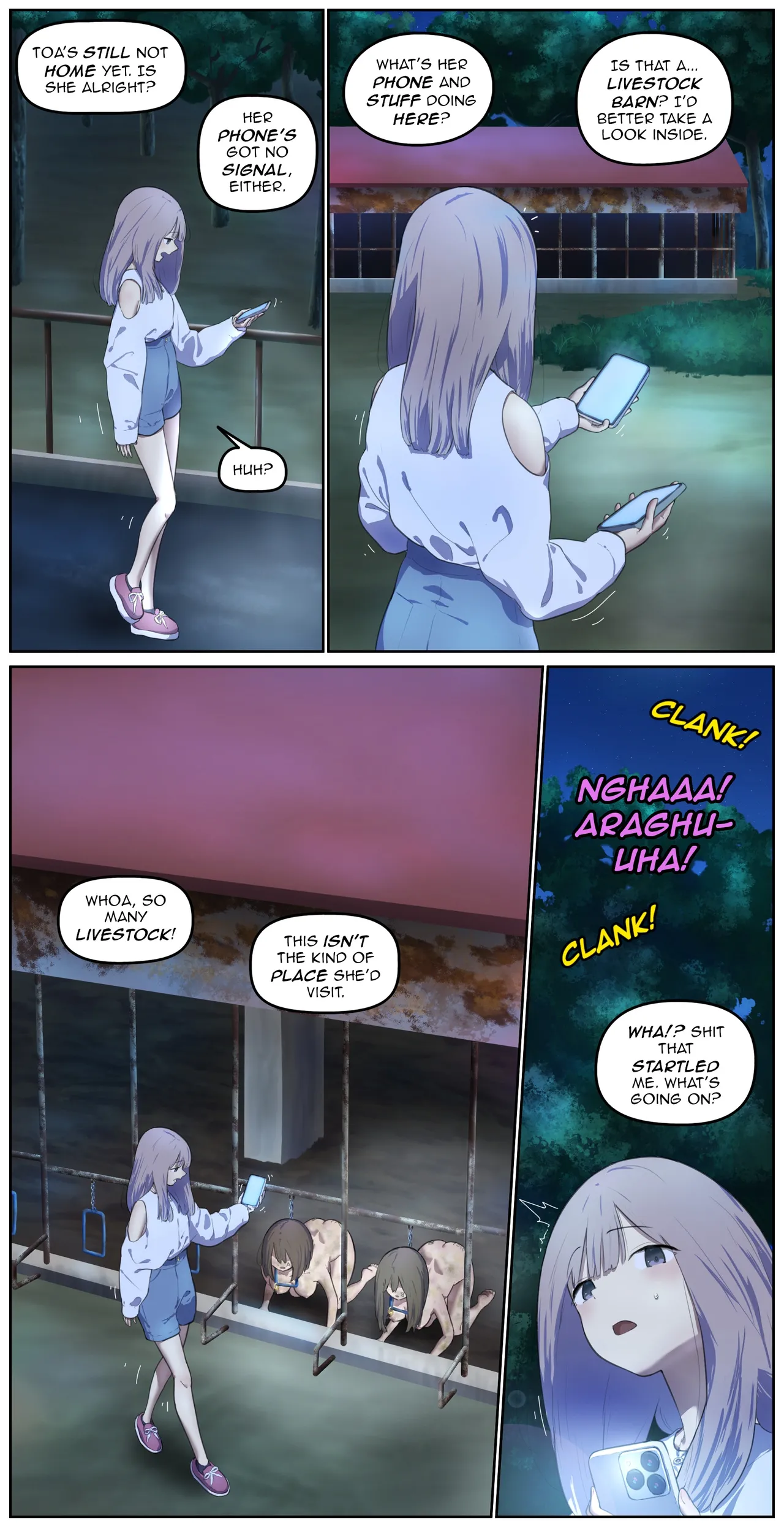 On the way home, at the barn at night part2 【Translated by kochakaden】 page 3 full
