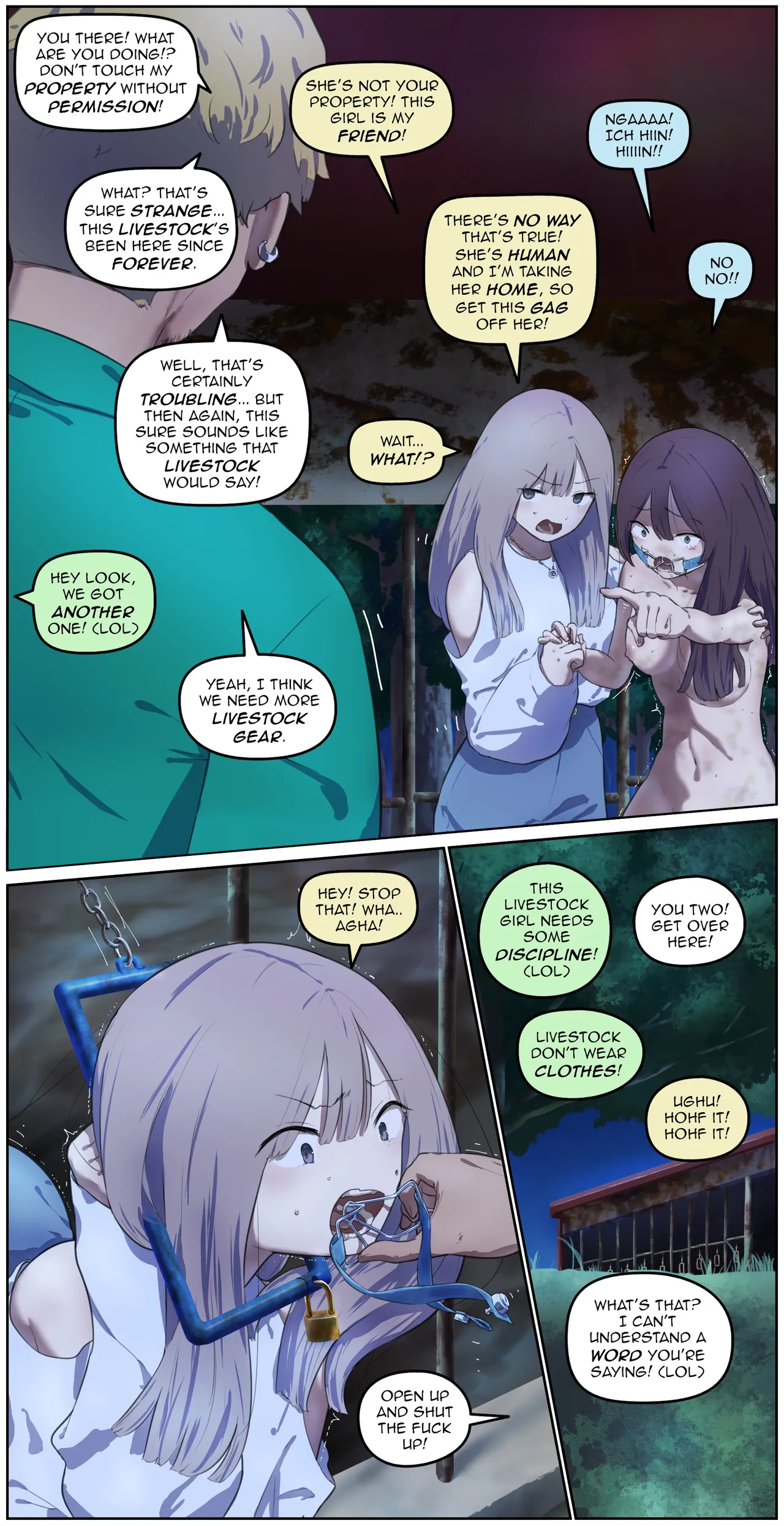 On the way home, at the barn at night part2 【Translated by kochakaden】 page 6 full