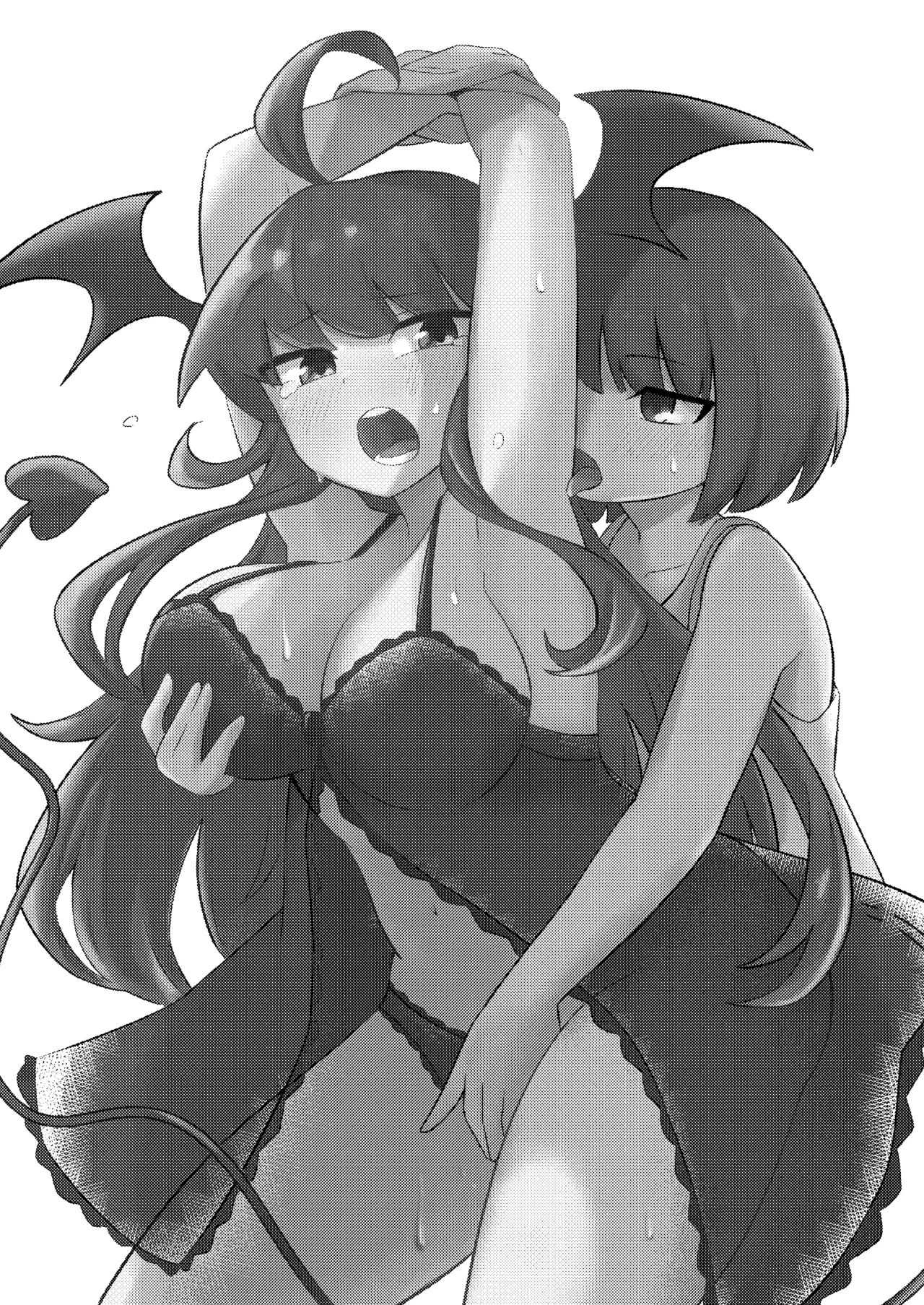 Ubu na Succubus Wakarase Yuri Ecchi  Teaching the Inexperienced Succubus a Lesson with Yuri Sex page 2 full