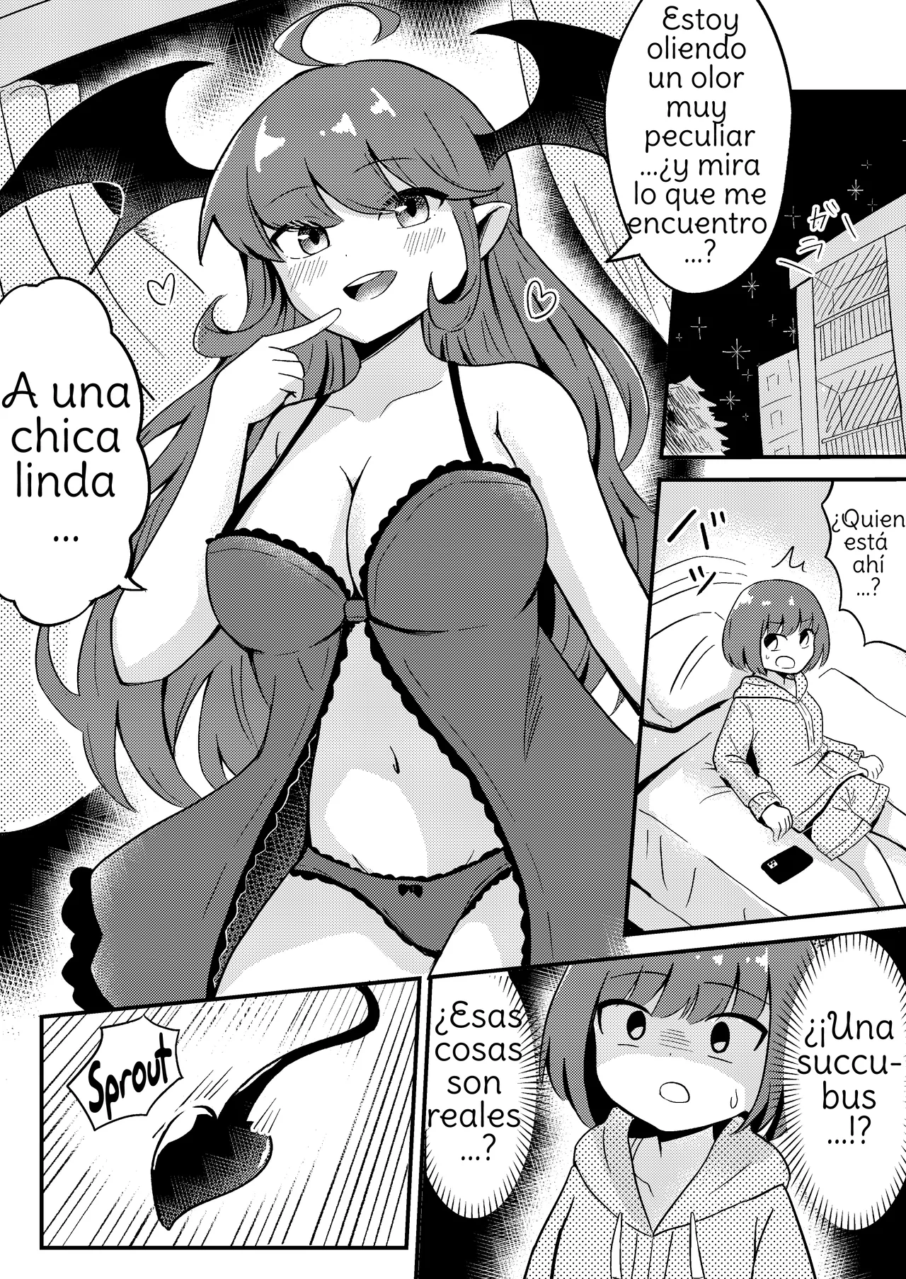 Ubu na Succubus Wakarase Yuri Ecchi  Teaching the Inexperienced Succubus a Lesson with Yuri Sex page 3 full