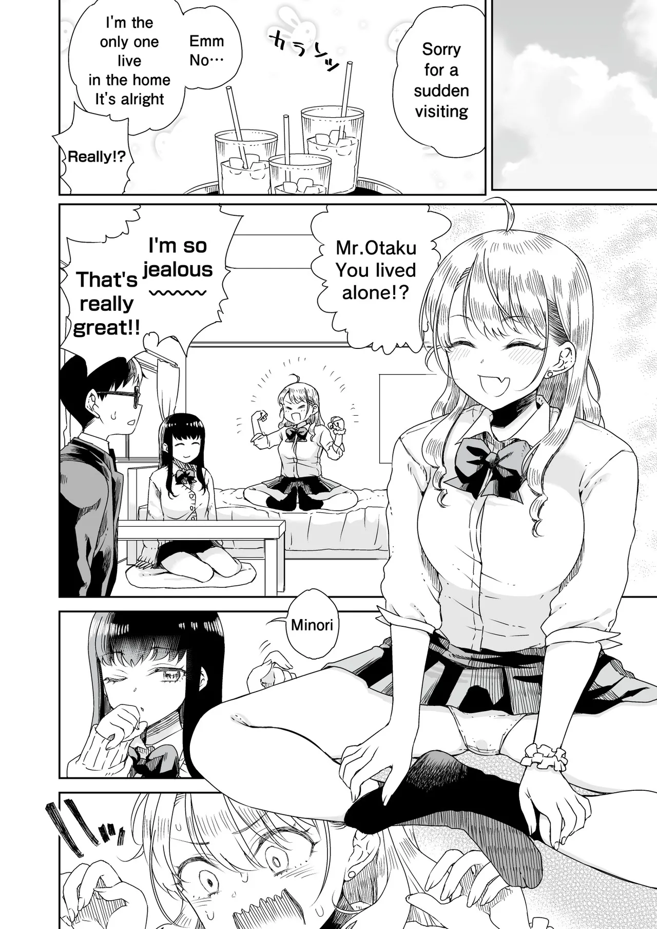 Ota Gyaru ~Otaku ni Yasashii Shiro & Guro Gyaru to LoveLove Noumitsu Fudeoroshi W Ecchi~ | Otagal~Losing Virgin sweet sex with black and white style girl who being nice to Otaku~ page 3 full