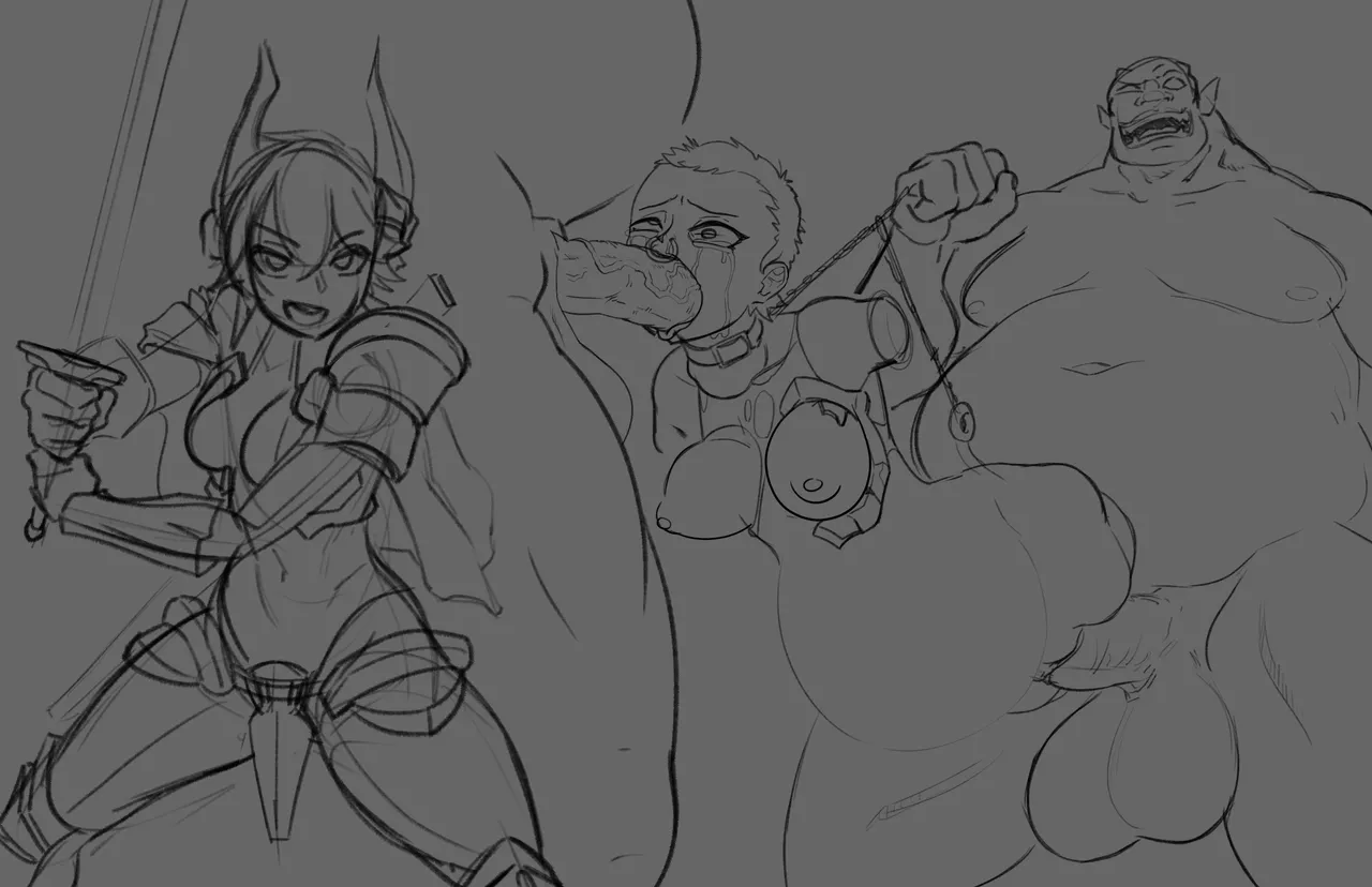 Orcs Spit Roasting a Pig page 12 full