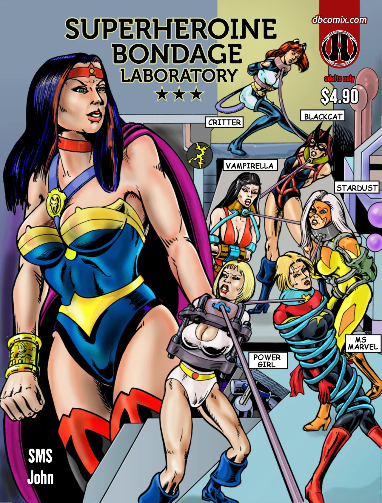 Superheroine bondage Laboratory issue 01 page 1 full