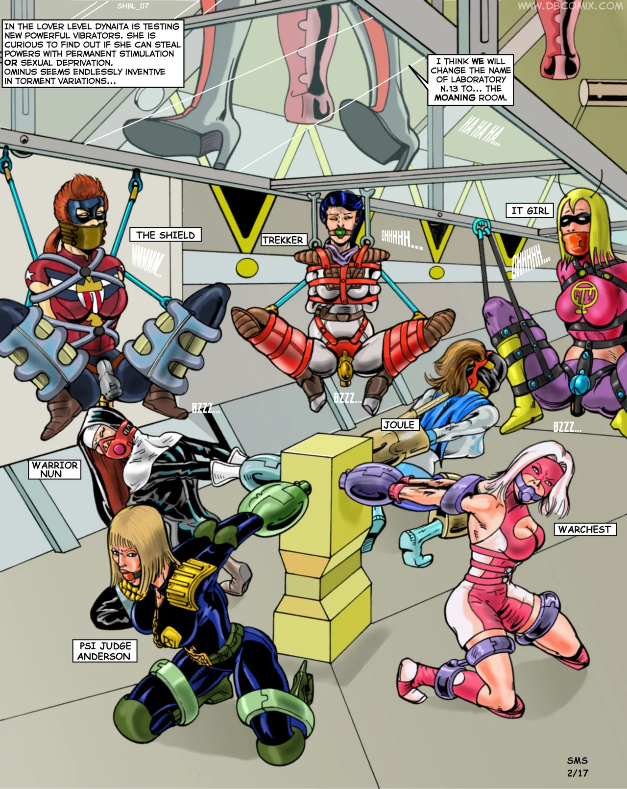 Superheroine bondage Laboratory issue 01 page 7 full