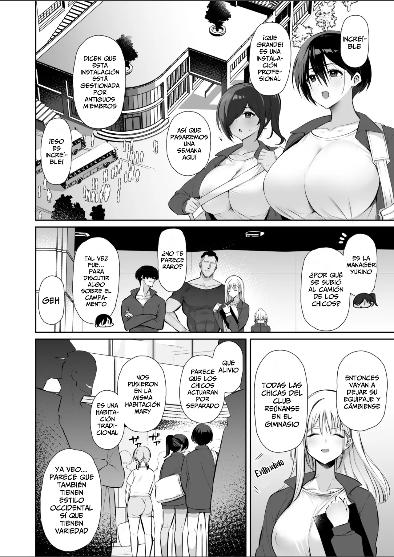 Mitsu Kan Gasshuku ~Danshi Buin no Gohoubi Mesu Onaho~ page 6 full