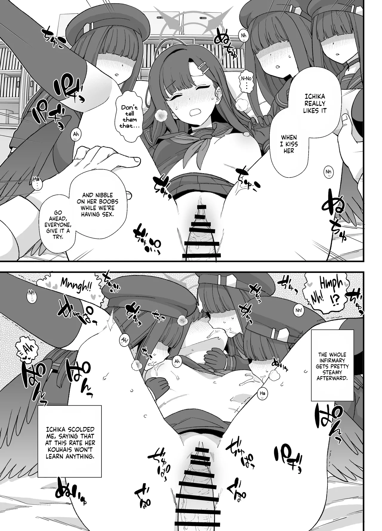 BlueArch Ichika Sukebe Manga | BlueArch Ichika Lewd Manga page 8 full