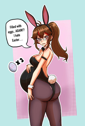 [HanaDraws] Easter Bunny Hana / May-ternity Preg Drive 2025 cover