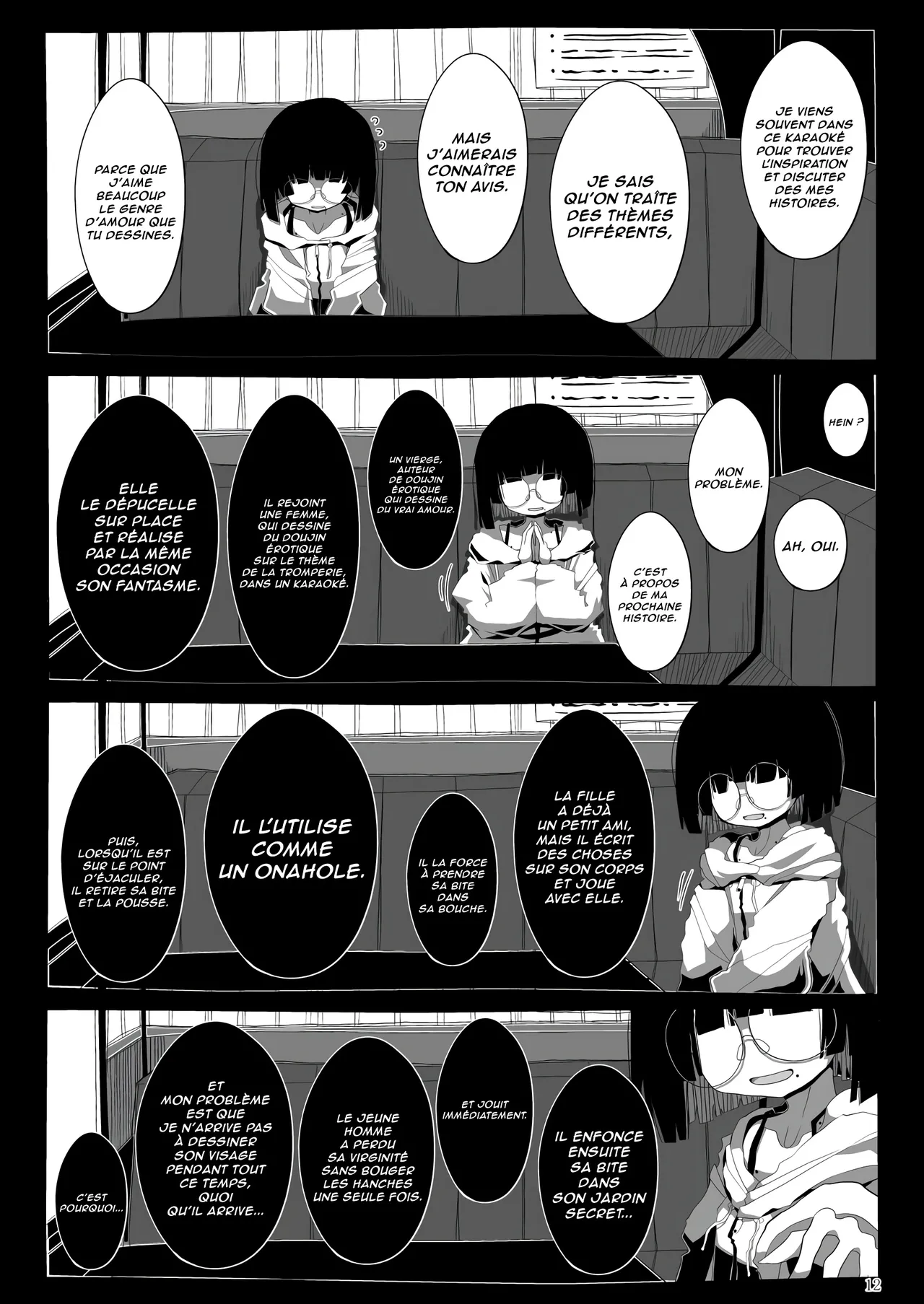 Jimi de Otonashisou ni Miete Doutei wo Taberu no ga Shumi no Warui Onna no Ko Doujin Sakka-chan ni Seiheki wo Dame ni Sareru Douteikuntachi no Hanashi page 11 full