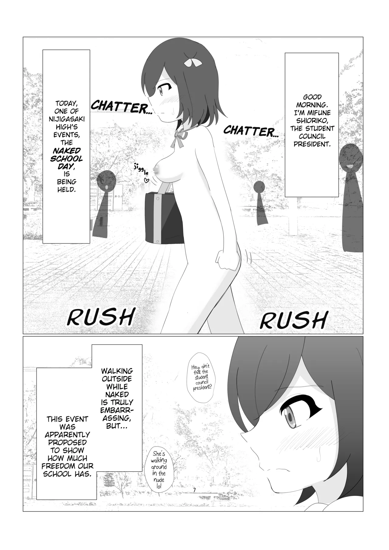 Nijigasaki Gakuen Zenra Toukoubi | Nijigasaki High Naked School Day page 4 full