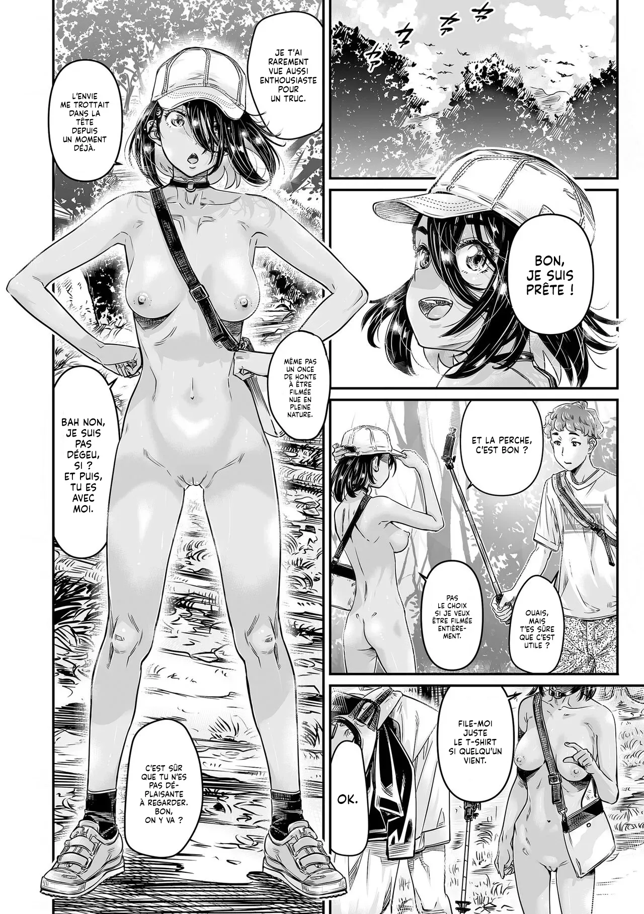 Hiyake no Zenra Girl wa, Doutei o Sotsugyou shita bakari no Senpai ni Hamedori saseru | Technique de Bronzage IRL, on fait l'Amour en se Filmant page 8 full
