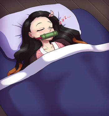 [Lech Lewds] Sleepy Nezuko (Demon Slayer) cover
