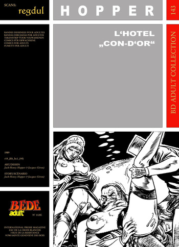 [Bédé Adult 143] Jack-Henry Hopper [= Jacques Géron] - L'Hotel "Con-d'Or" cover