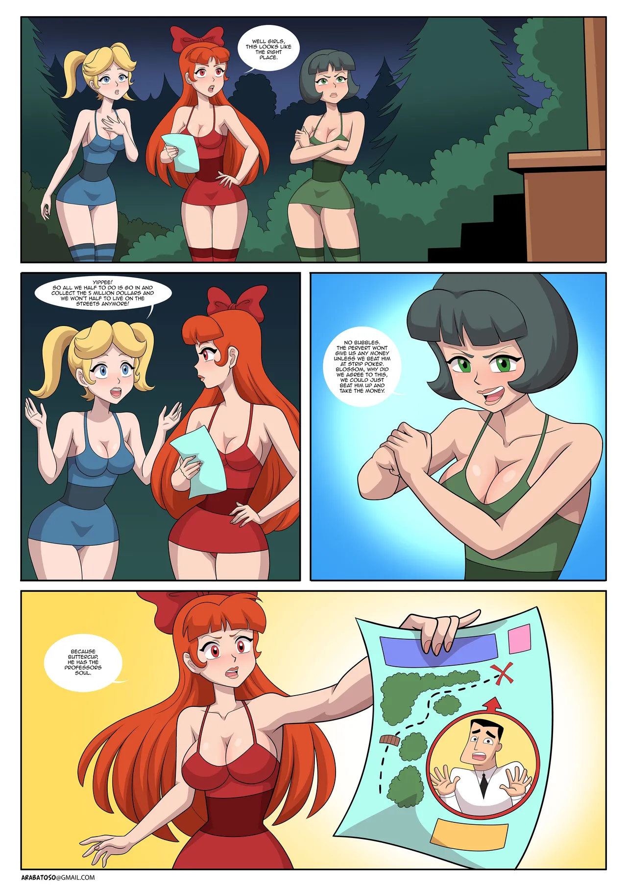 The PowerPuff Girls in a Gable with chains page 2 full