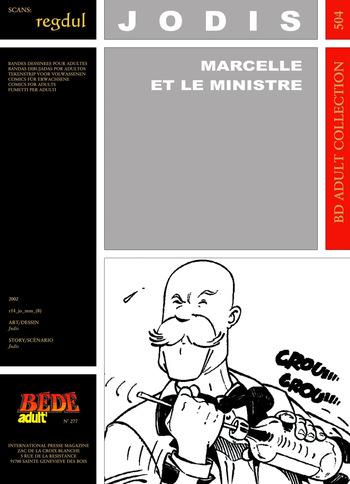 [Bédé Adult 504] Jodis - Marcelle et le Ministre cover