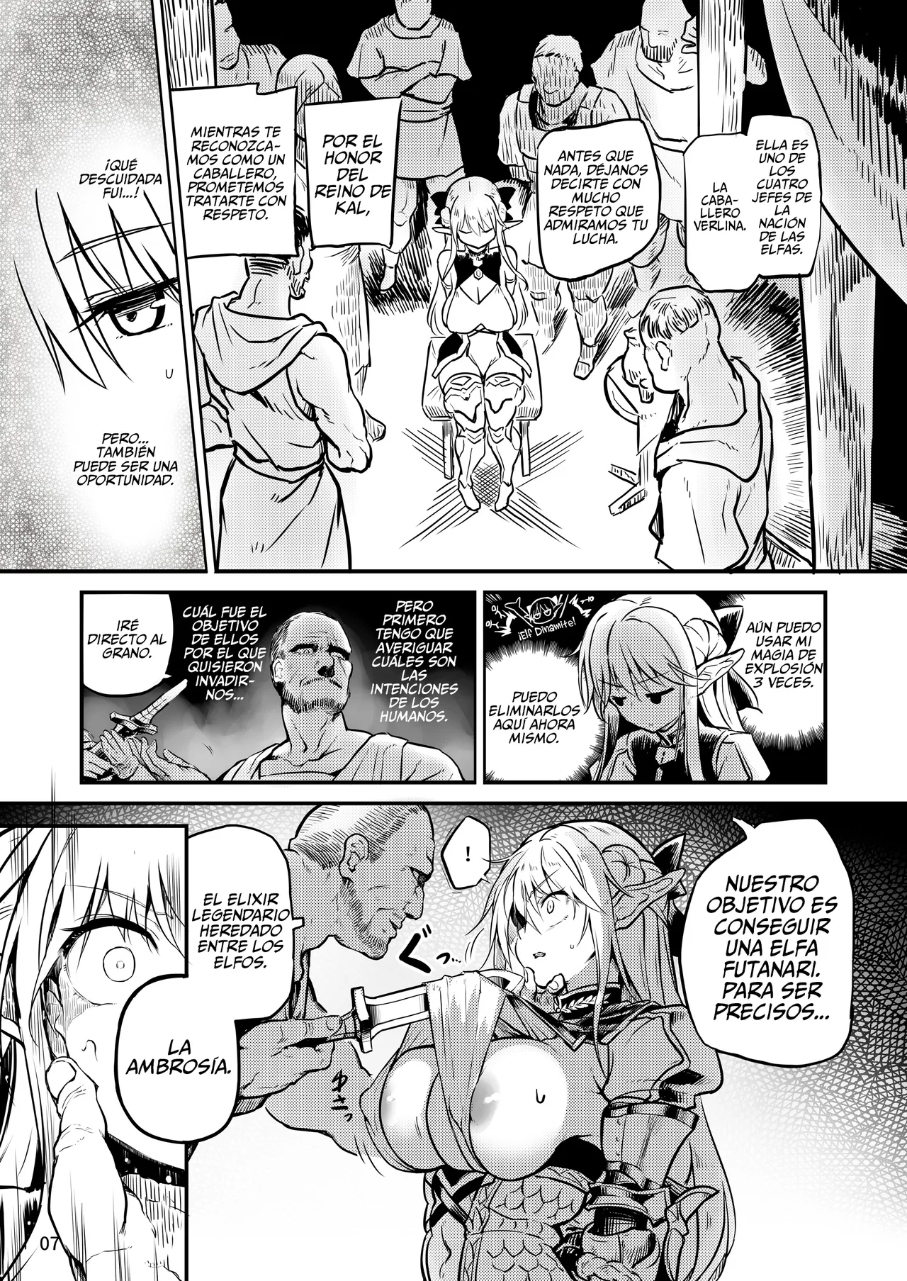 Futanari Elf Onna Kishi Verina Ryojoku Sakusei Kangoku page 7 full