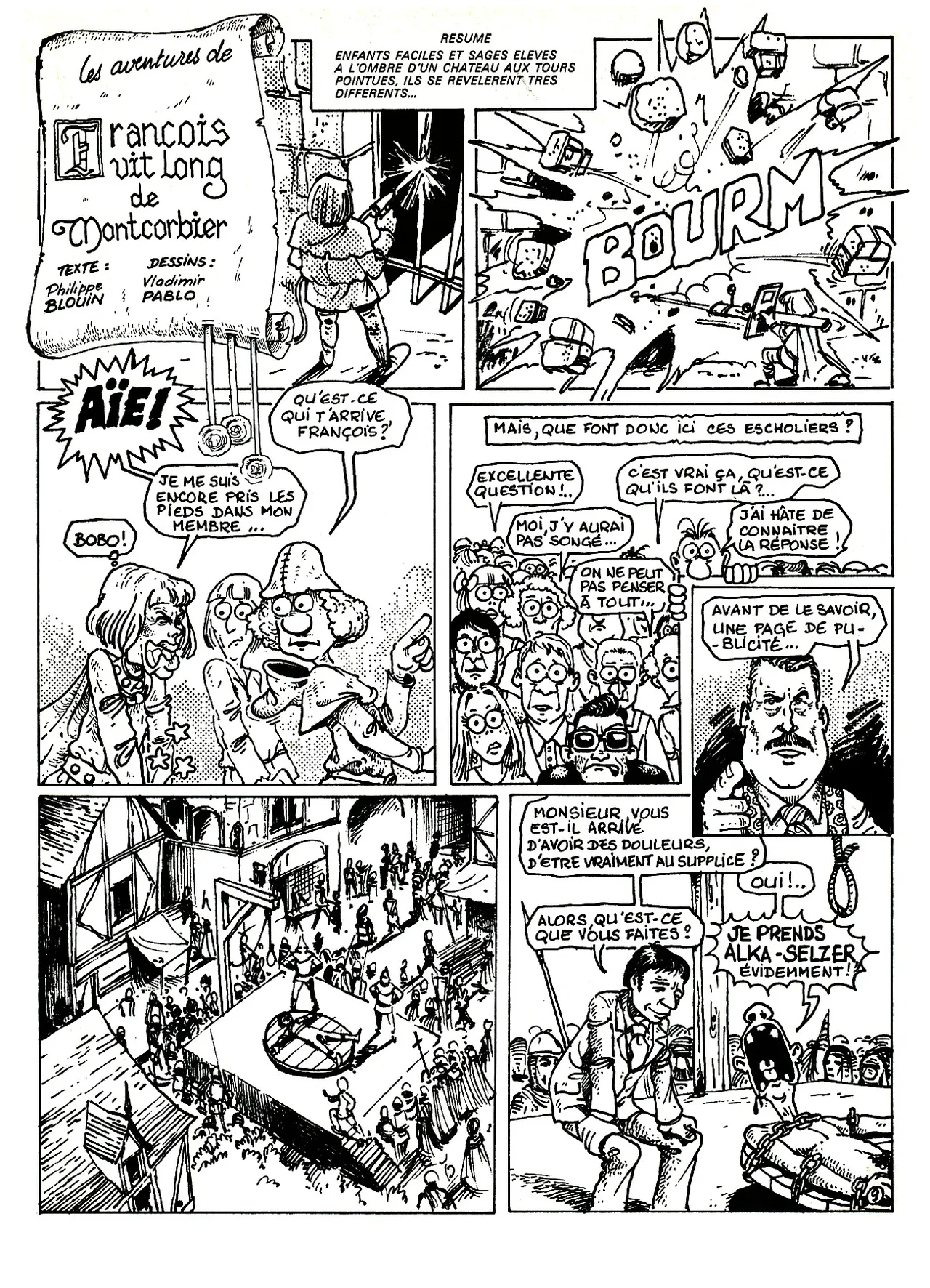 Vladimir Pablo & Philippe Blouin - Les aventures de François "vit long" de Montcorbier page 10 full