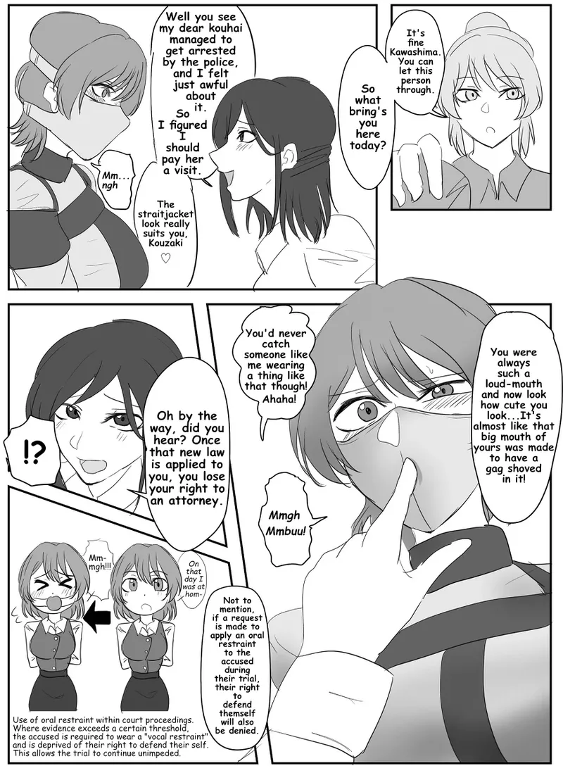 A young lady being arrested. Chapter 1-8 page 11 full