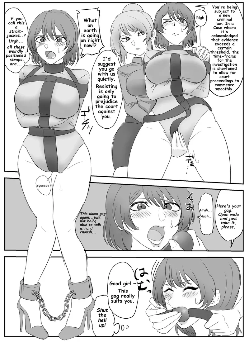 A young lady being arrested. Chapter 1-8 page 9 full