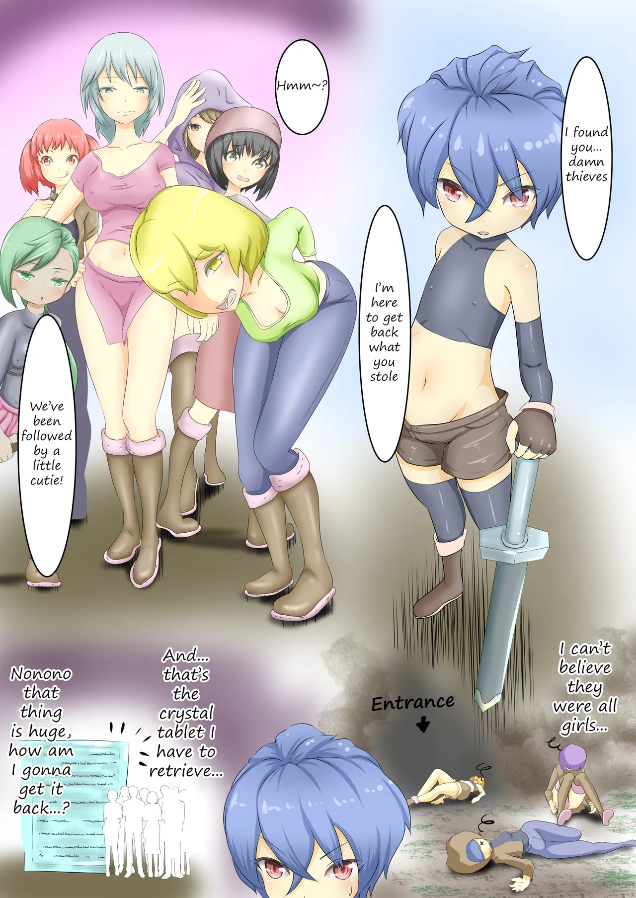 Yuusha ga Onna Touzoku ni Kaeriuchi ni Au Hanashi | A story about a Hero being defeated by a female thief page 4 full