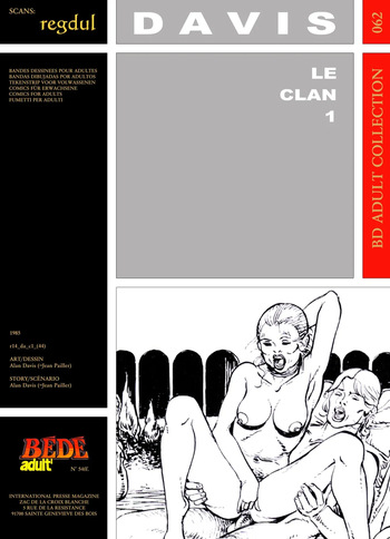 [Bédé Adult 62] Alan Davis [= Jean Pailler] - Le clan #1 cover