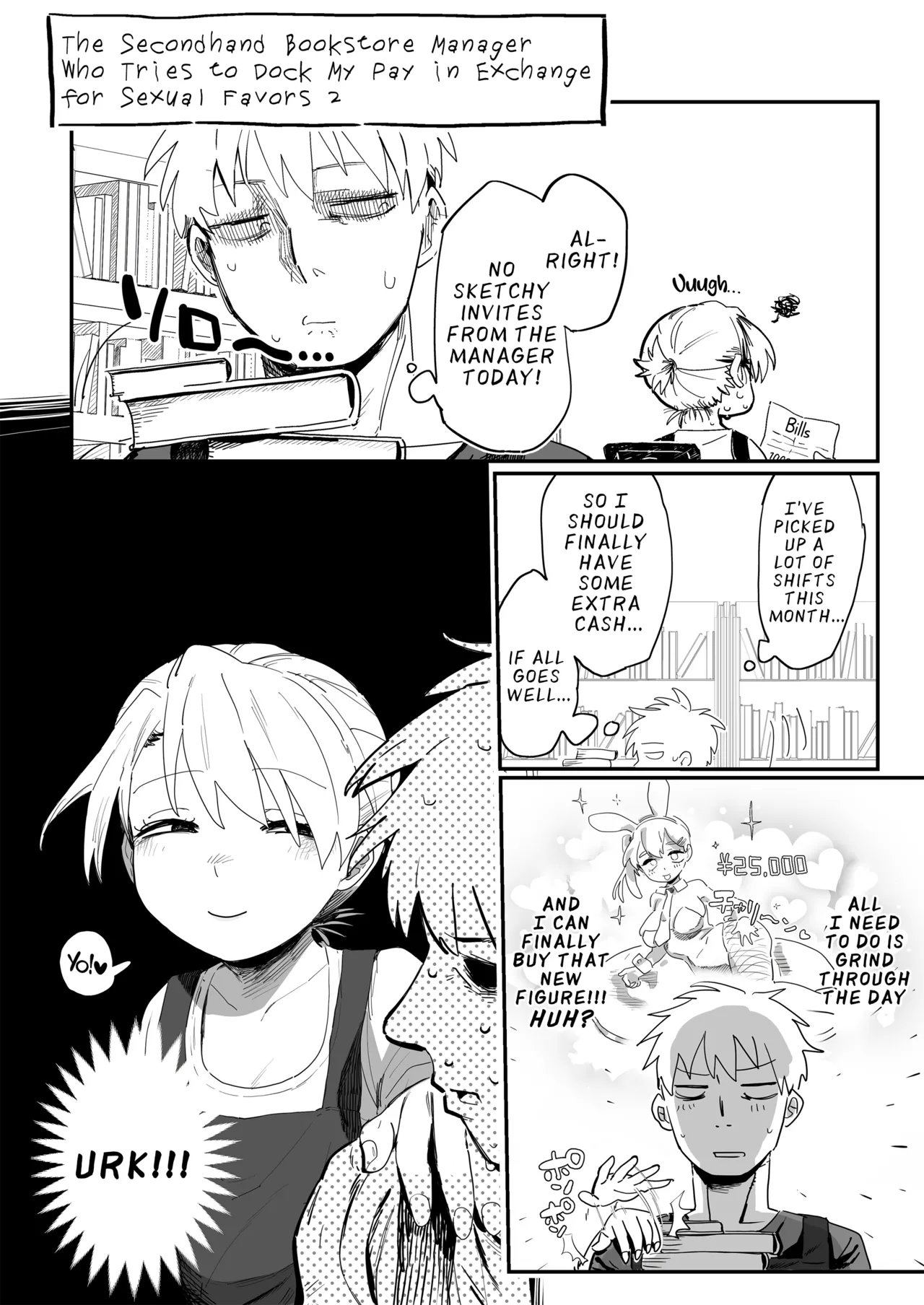 Tenchou ga Ecchi na Koto to Hikikae ni Kyuryou o Kezuri ni Kuru!! | My Manager Docks My Pay In Exchange for Sexual Favors!!! page 8 full