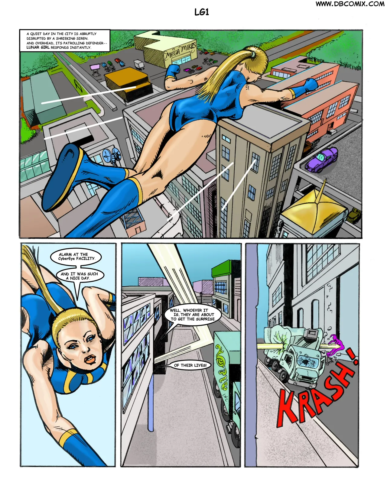 Superheroine bondage Laboratory issue 02 page 2 full
