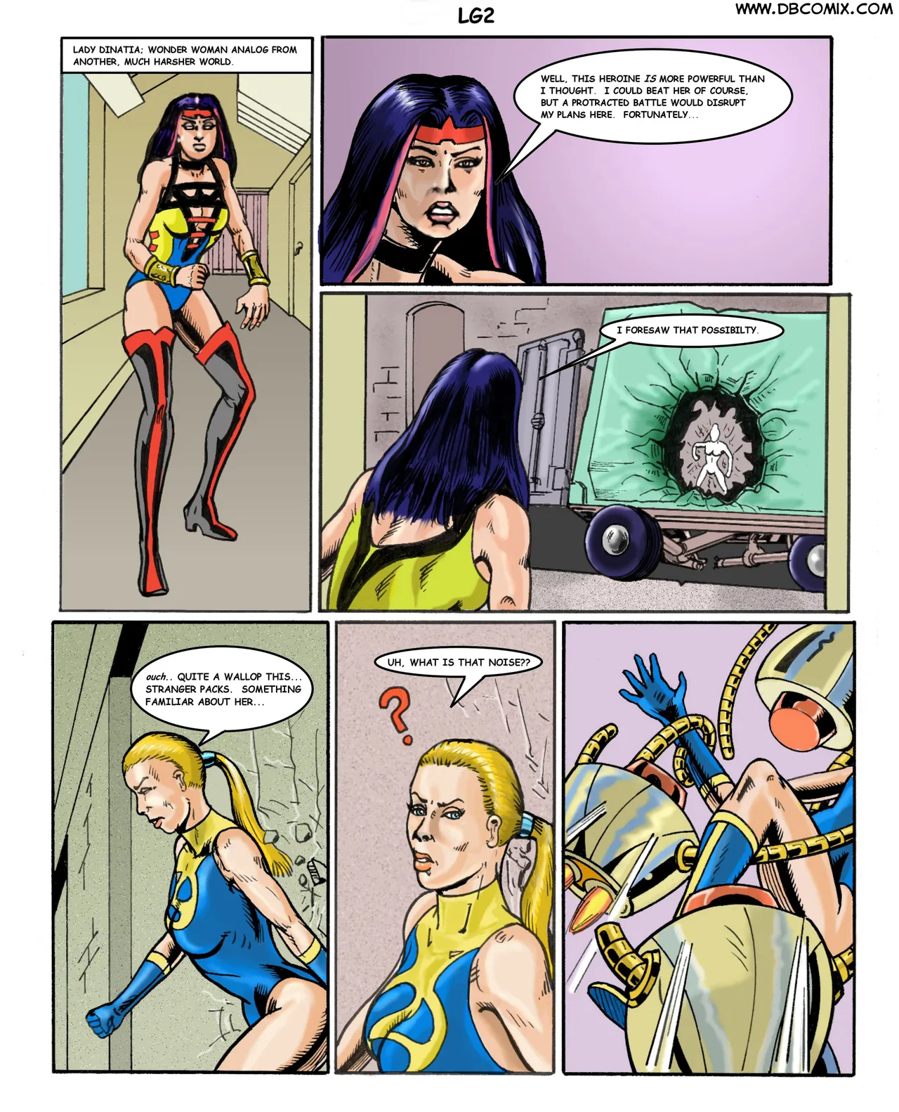 Superheroine bondage Laboratory issue 02 page 3 full
