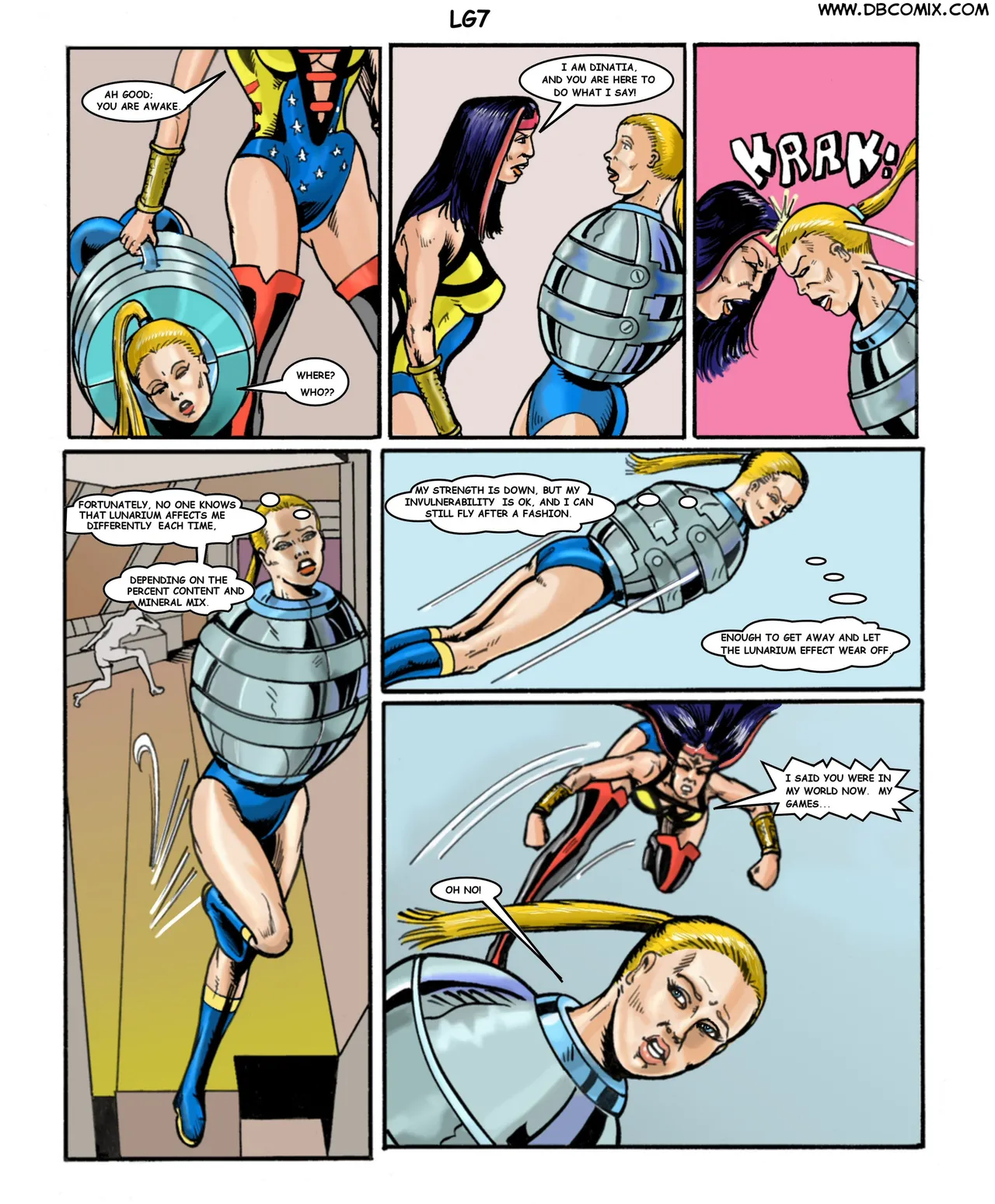 Superheroine bondage Laboratory issue 02 page 8 full