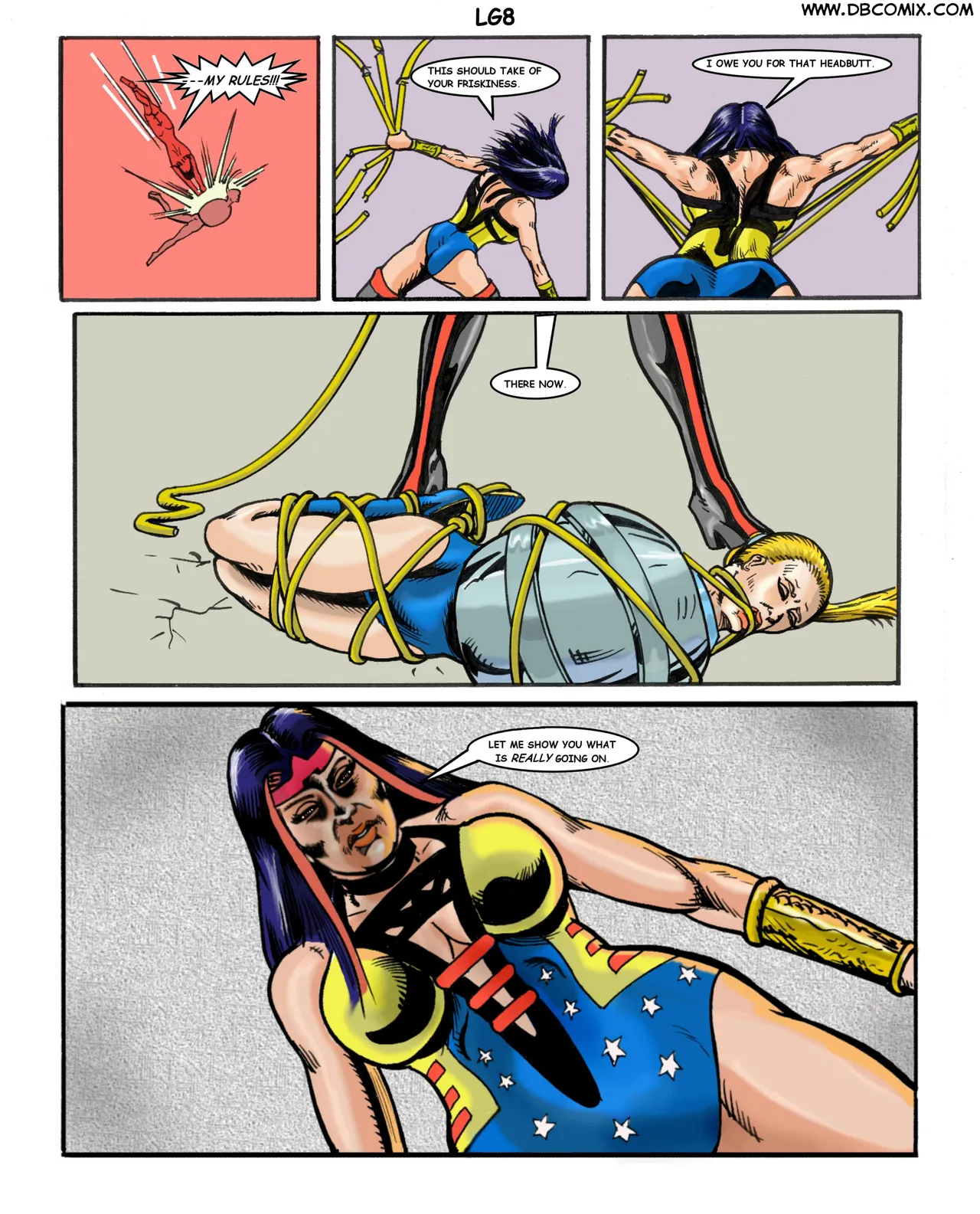 Superheroine bondage Laboratory issue 02 page 9 full