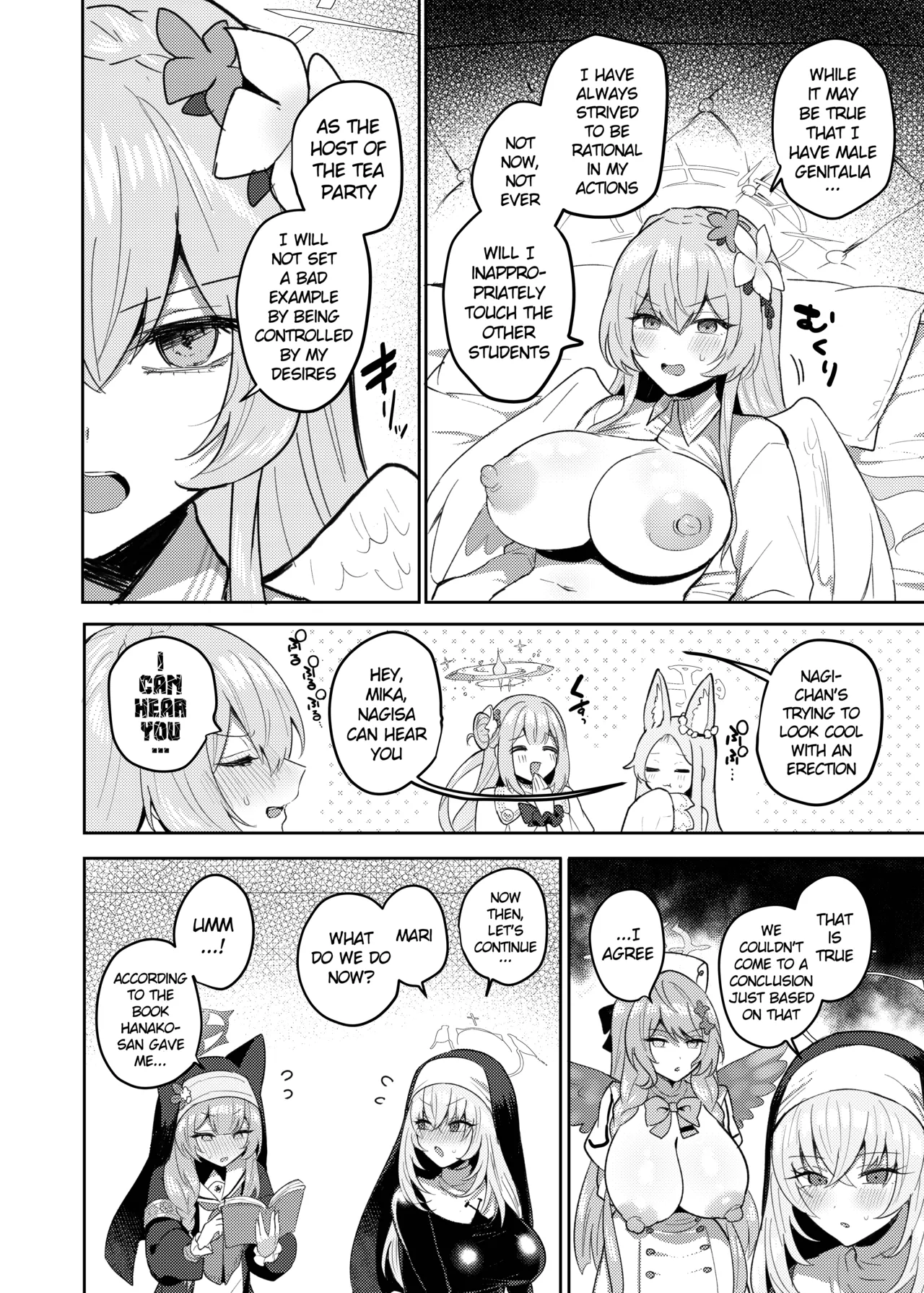 Futanari Tea Party Dosukebe Tougijou Nagisa VS Sisterhood + Kyuugo Kishidan page 11 full