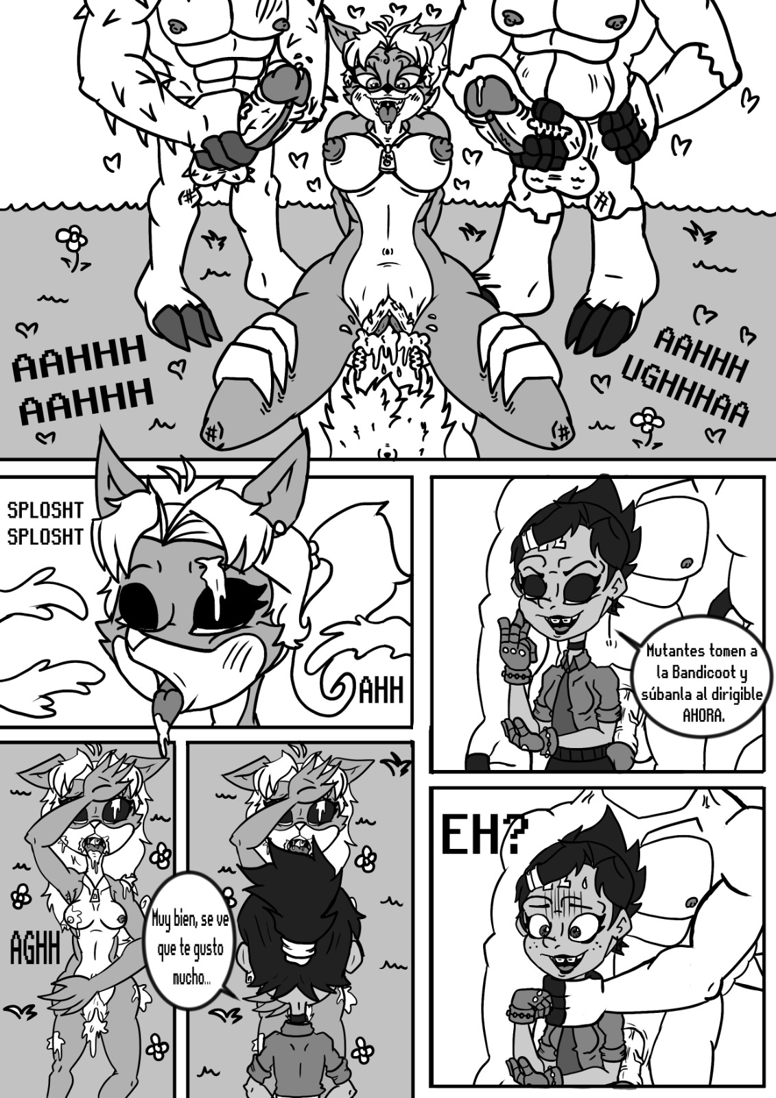 Coco Bandicoot in "Nina's Punishment" page 11 full