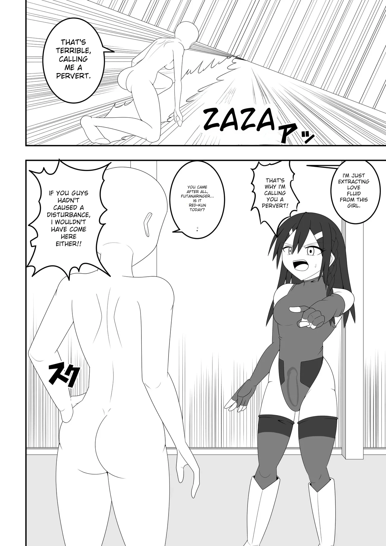 Futanari Sentai Futanarinjaa ~Reddo_vs_PeroQ~ page 11 full