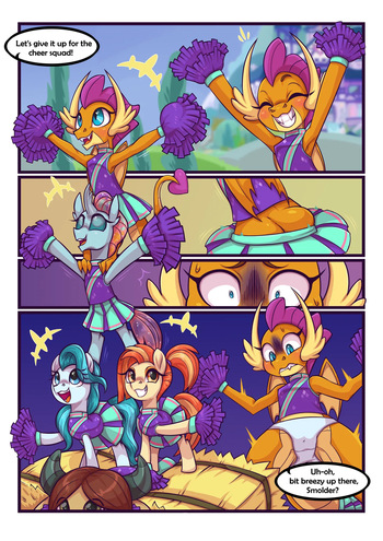 [Moonseeker (SketchySkylar)] Smolder's Cheerleading Initiation cover