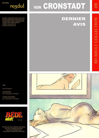 [Bédé Adult 250] von Cronstadt [= P. Somon] - Dernier Avis cover