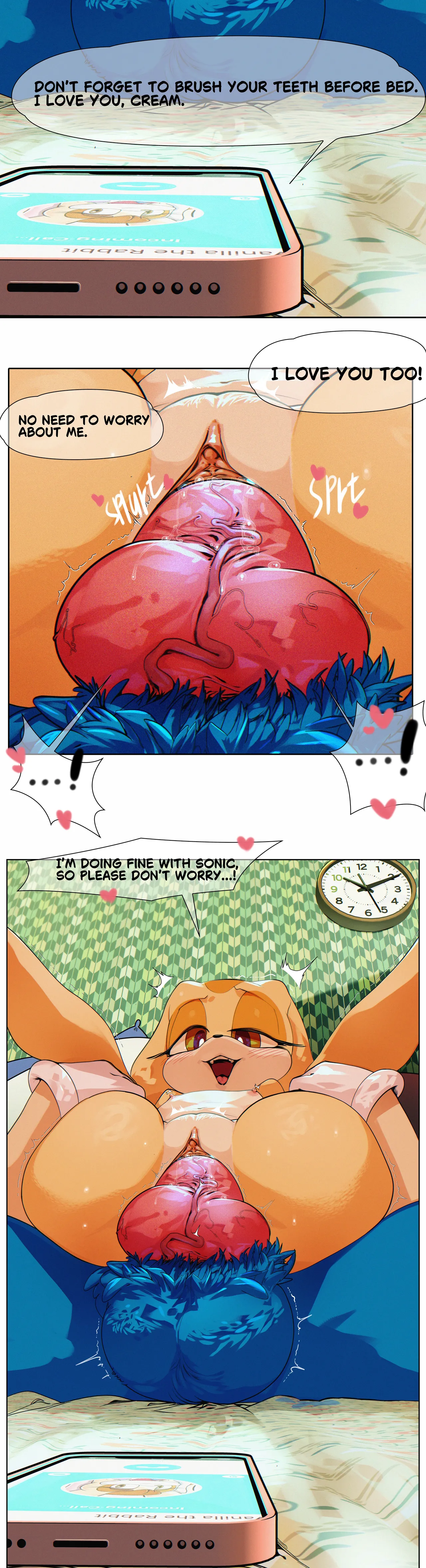 Yellow Elephant - Cream the rabbit  + Sonic page 9 full