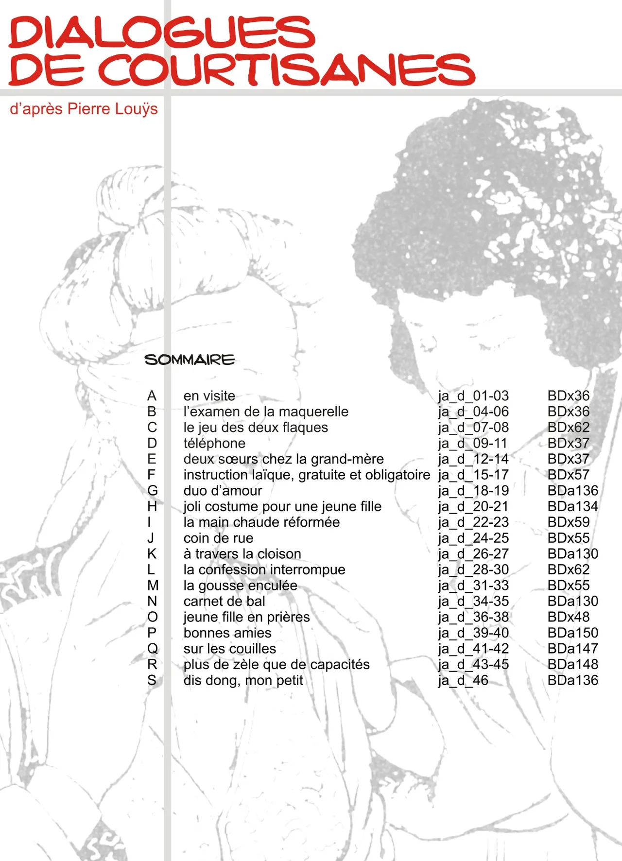Jacobsen  & Pierre Louÿs - Dialogues de Courtisanes : Carnet de Bal page 4 full